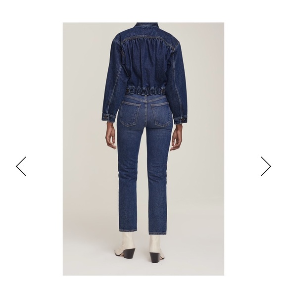 NWT AGOLDE size 28 Wilder Mid Rise Comfort Stretch Blue jeans - Picture 5 of 16